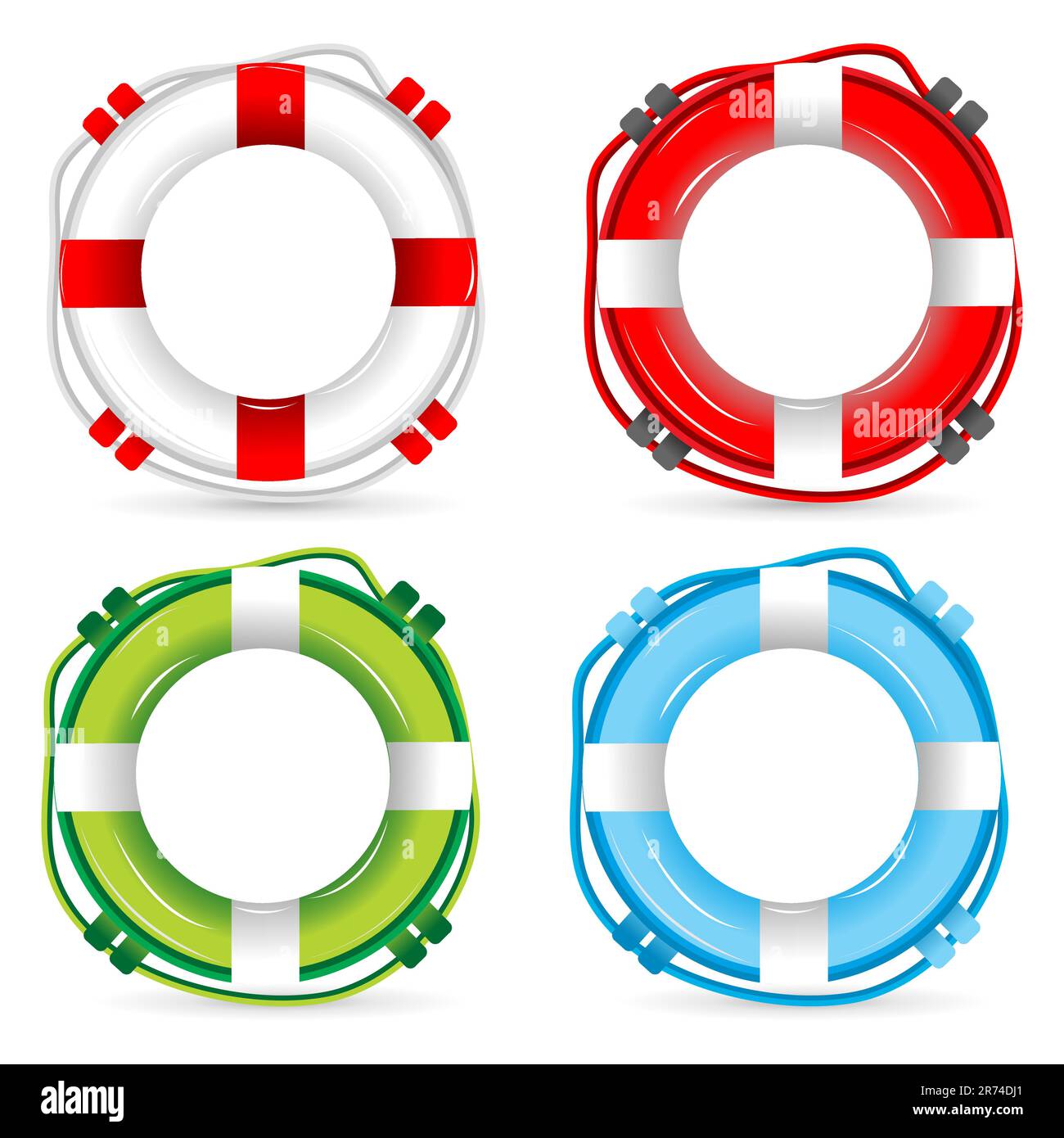 Illustration der Rettungsring Zeichen auf weißem Hintergrund Stock Vektor