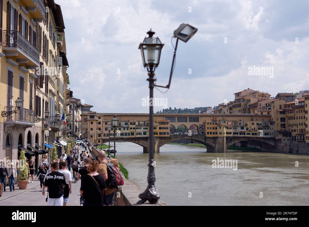 Fluss Arno in Florenz, Italien Stockfoto