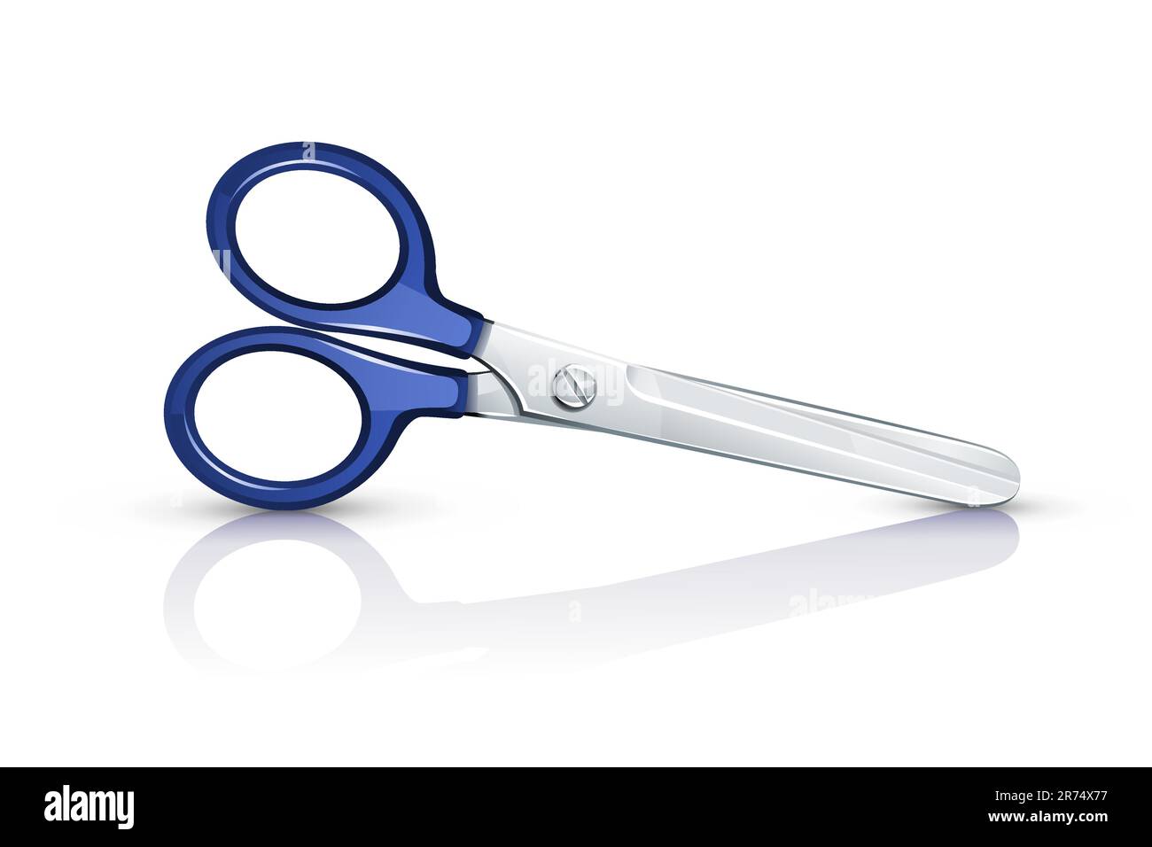 Schere - Vektordarstellung isoliert auf weißem Hintergrund Stock Vektor