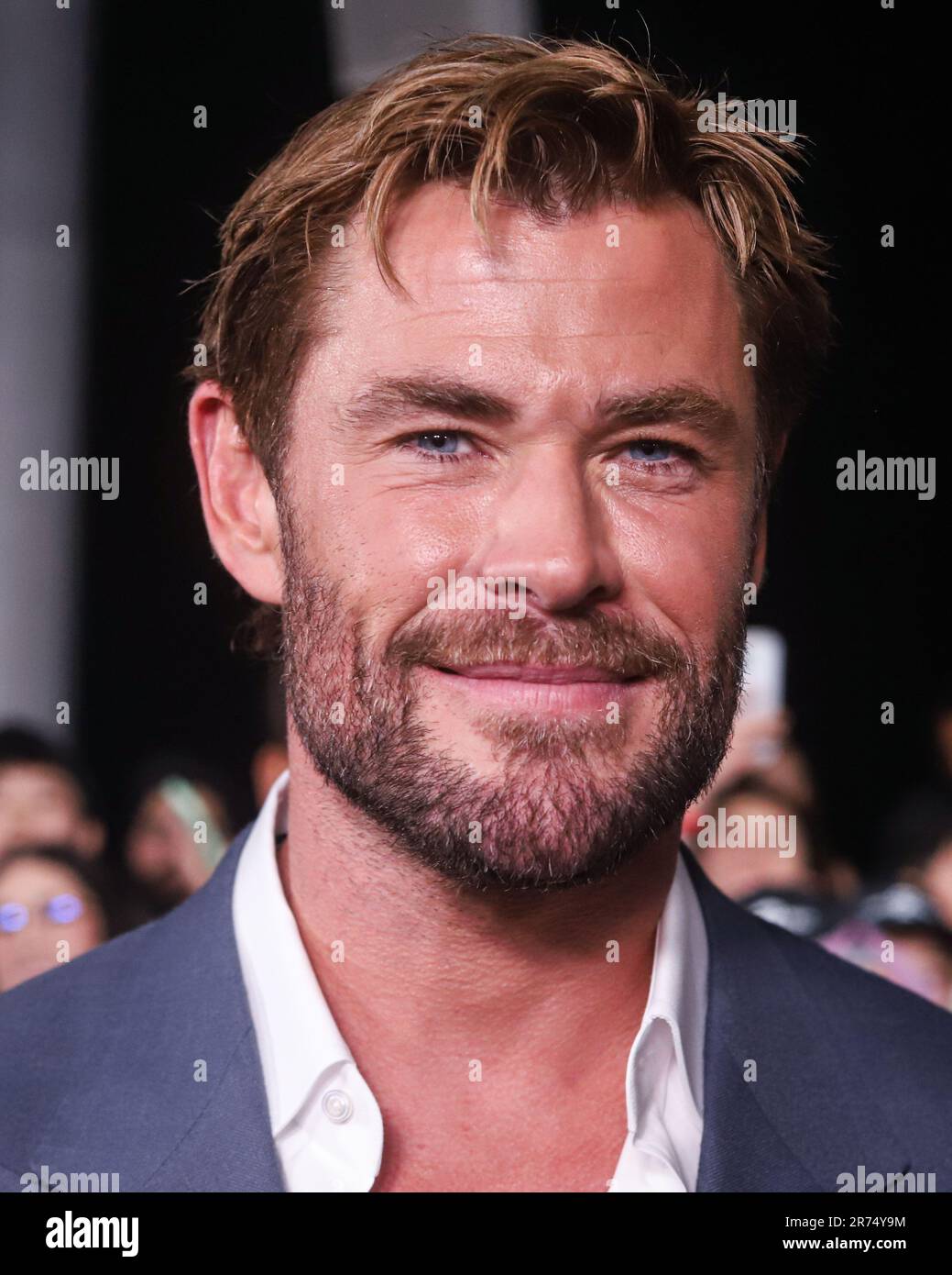 New York City, Usa. 12. Juni 2023. MANHATTAN, NEW YORK CITY, NEW YORK, USA - 12. JUNI: Der australische Schauspieler Chris Hemsworth trifft am 12. Juni 2023 auf der New Yorker Premiere von Netflix „Extraction 2“ im Jazz im Lincoln Center in Manhattan, New York City, New York, USA ein. (Foto: Jordan Hinton/Image Press Agency) Kredit: Image Press Agency/Alamy Live News Stockfoto