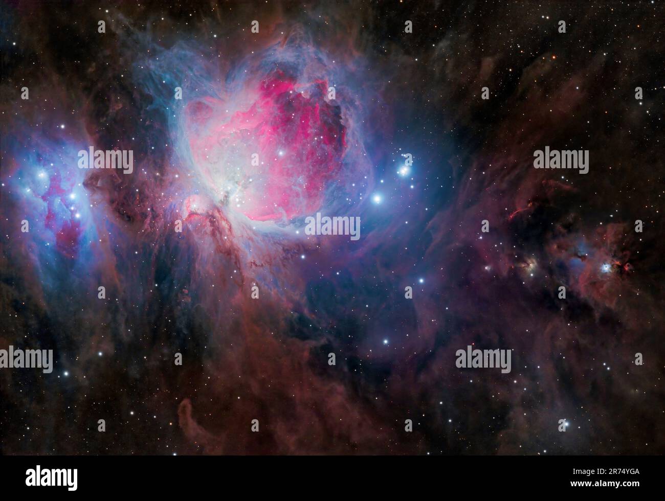 Der Orion-Nebel und das kosmische Schlüsselloch Stockfoto