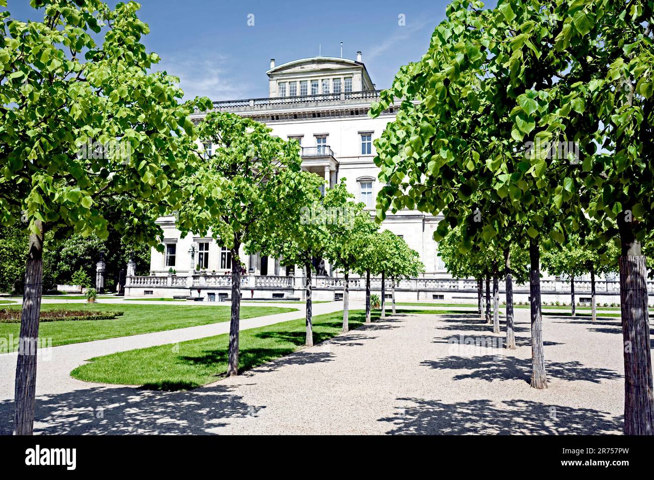 Essen: Villa Huegel (Ruhrgebiet, Nordrhein-Westfalen, Deutschland) Stockfoto