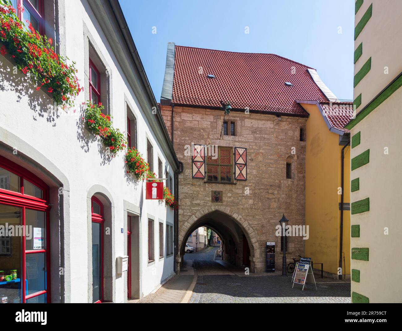 Mühlhausen, Altes Rathaus, Altstadt in Thüringen, Deutschland