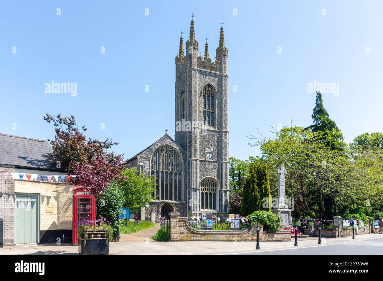 St. Mary's Church, St. Mary's Street, Bungay, Suffolk, England, Vereinigtes Königreich Stockfoto