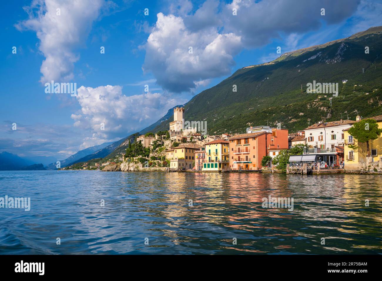 Malcesine am Gardasee in Italien Stockfoto