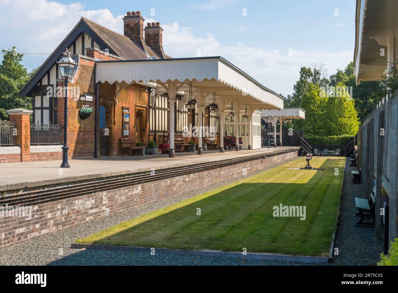 Die jetzt geschlossene Royal Station in Wolferton auf dem Sandringham Estate, Norfolk, wurde bis 1969 von Mitgliedern der königlichen Familie genutzt, die Sandringham besuchten Stockfoto