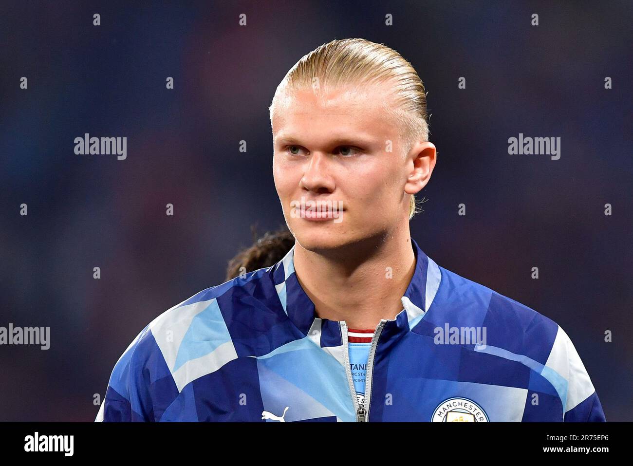 Istanbul, Türkei. 10., Juni 2023. Erling Haaland (9) aus Manchester City vor dem Finale der UEFA Champions League zwischen Manchester City und Inter im Atatürk-Stadion in Istanbul gesehen. (Foto: Gonzales Photo - Tommaso Fimiano). Stockfoto