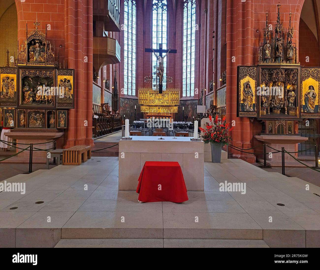 Kaiserliche Kathedrale von St. Bartholomew, Frankfurt am Main, Hessen, Deutschland Stockfoto