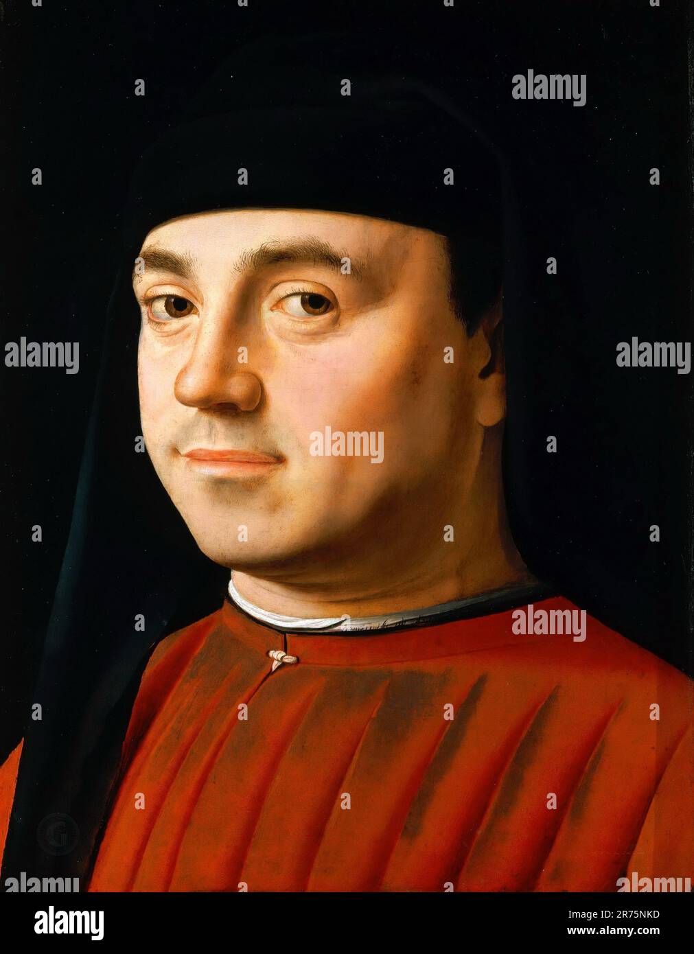 Porträt Eines Mannes Antonello da Messina (1429/30-1479) Stockfoto