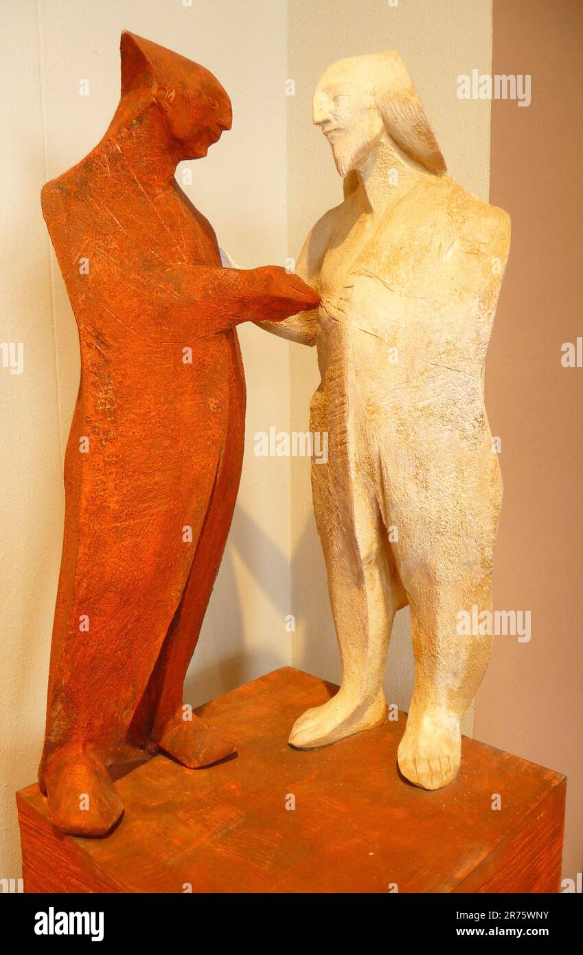 Wilhelm Senoner - schöne Figurative Skulptur - Treffen - Fotografie von Immanuel Giel Stockfoto