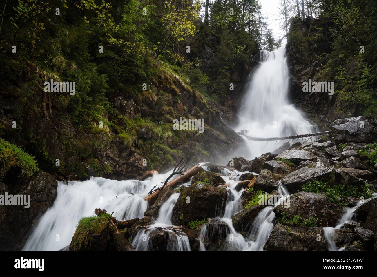 Rohac-Wasserfall, Westtatra, slowakische republik Stockfoto