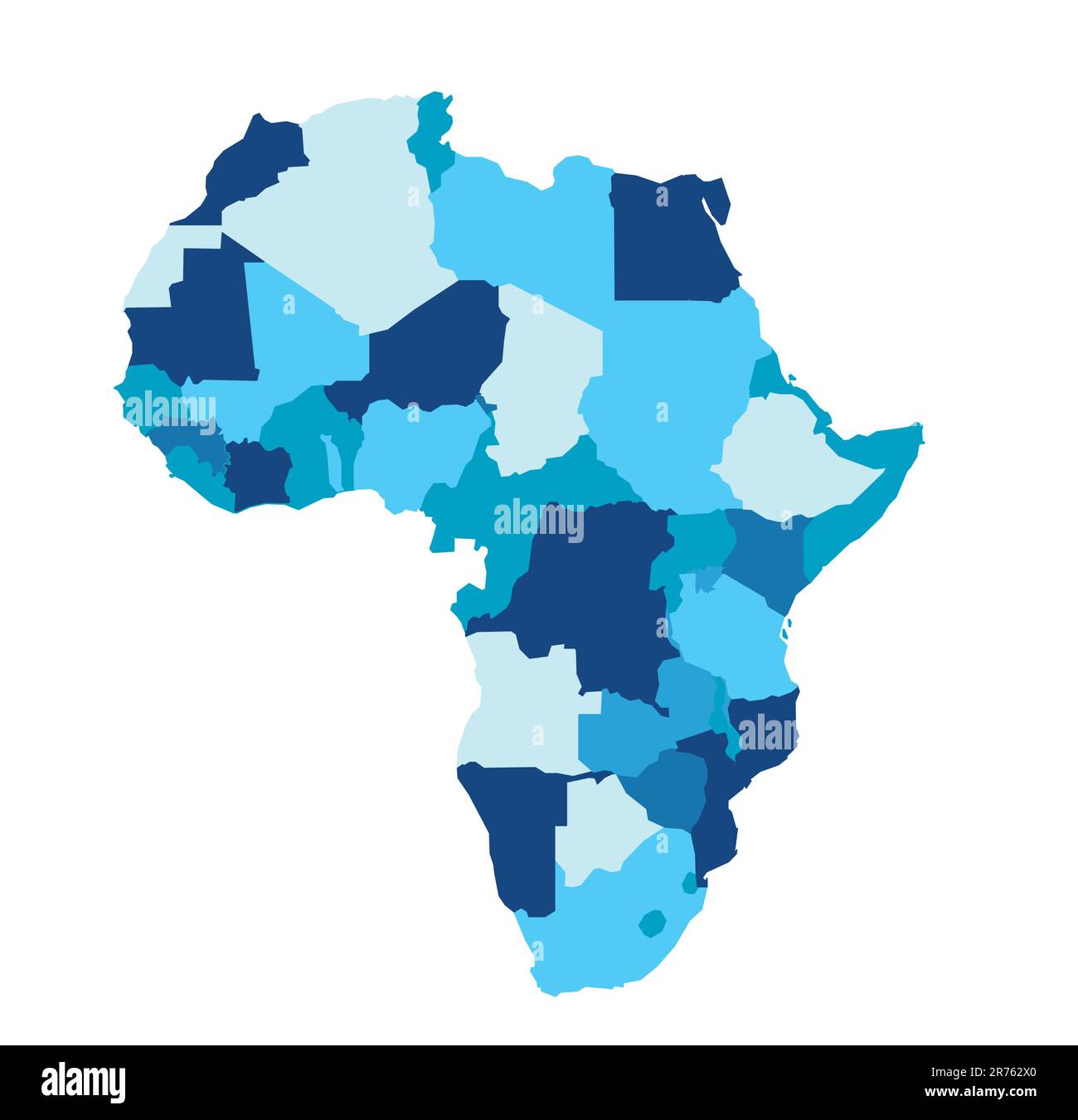 Afrika Karte Stock Vektor