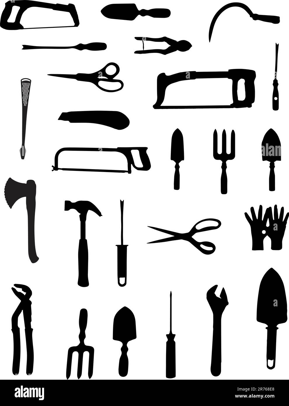 Extras Symbolset Konstruktionsvektor Stock Vektor