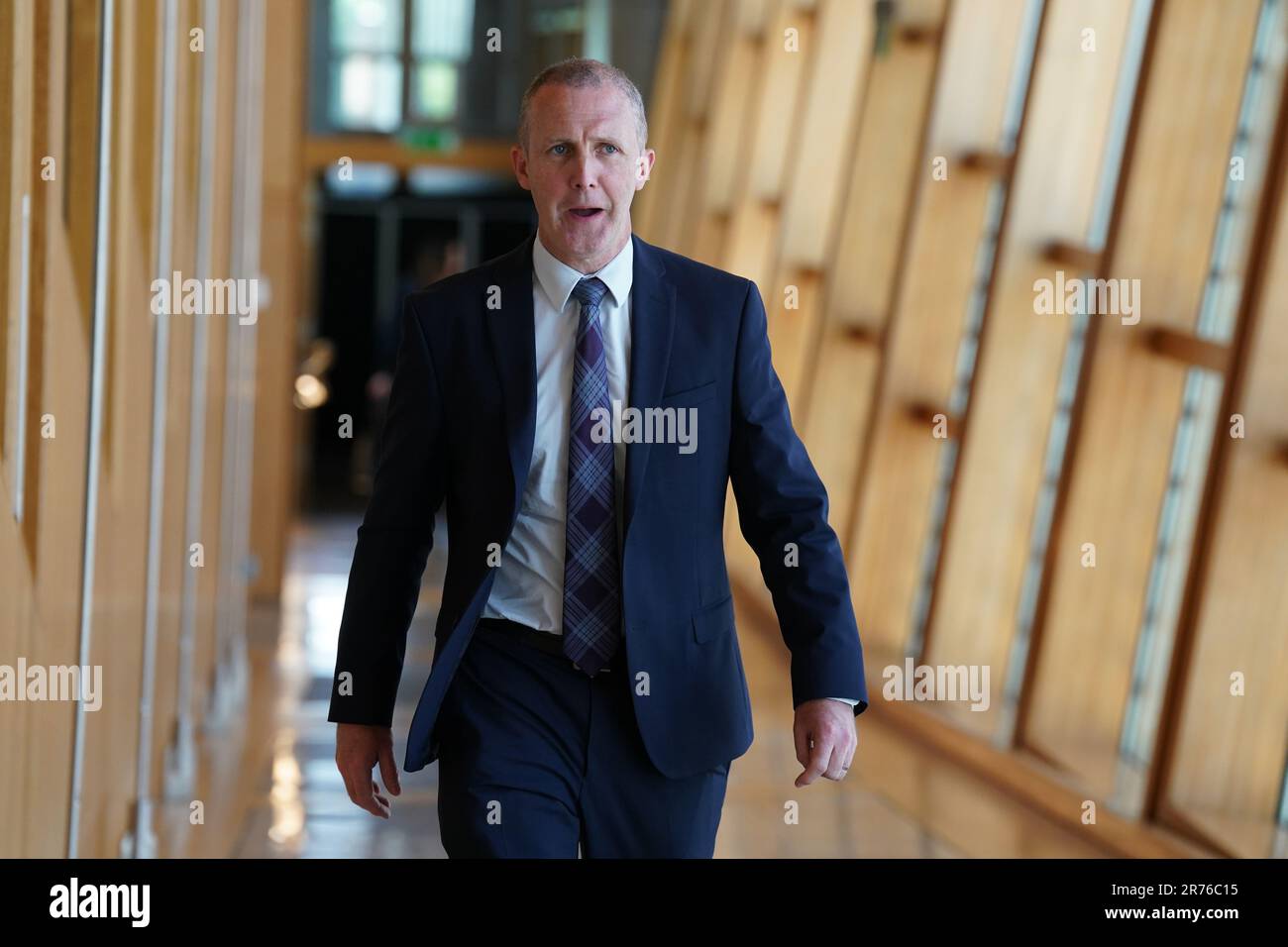 Michael Matheson MSP kommt zu einer Sitzung der SNP-Gruppe im schottischen Parlament in Holyrood, Edinburgh. Foto: Dienstag, 13. Juni 2023. Stockfoto