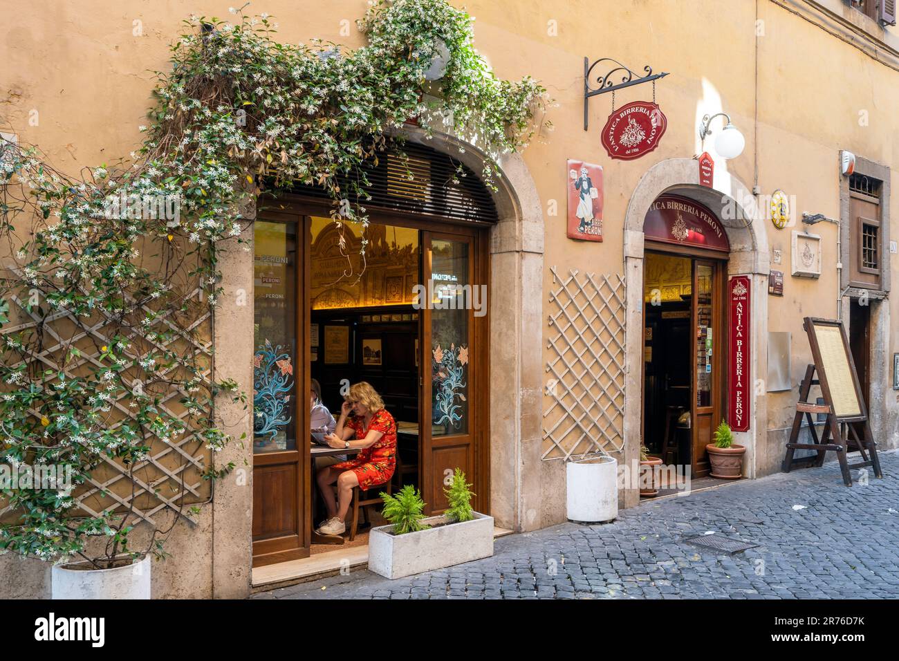 Antica Birreria Peroni Restaurant, Rom, Latium, Italien Stockfoto