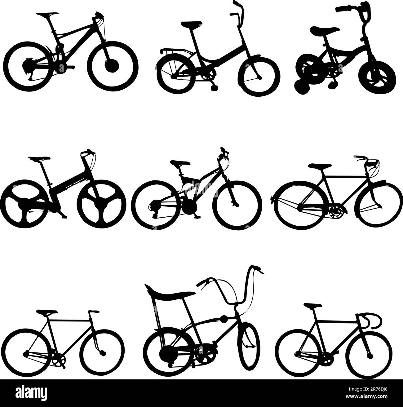 Fahrräder - Vektor Stock Vektor