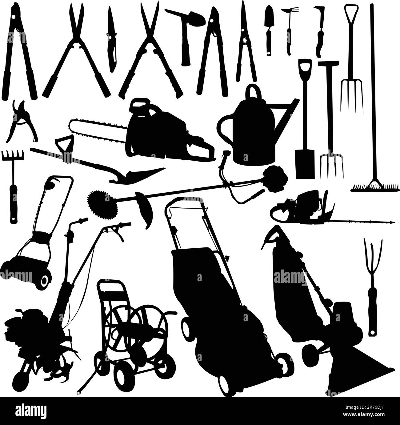 Gartenwerkzeugsatz - Vektor Stock Vektor