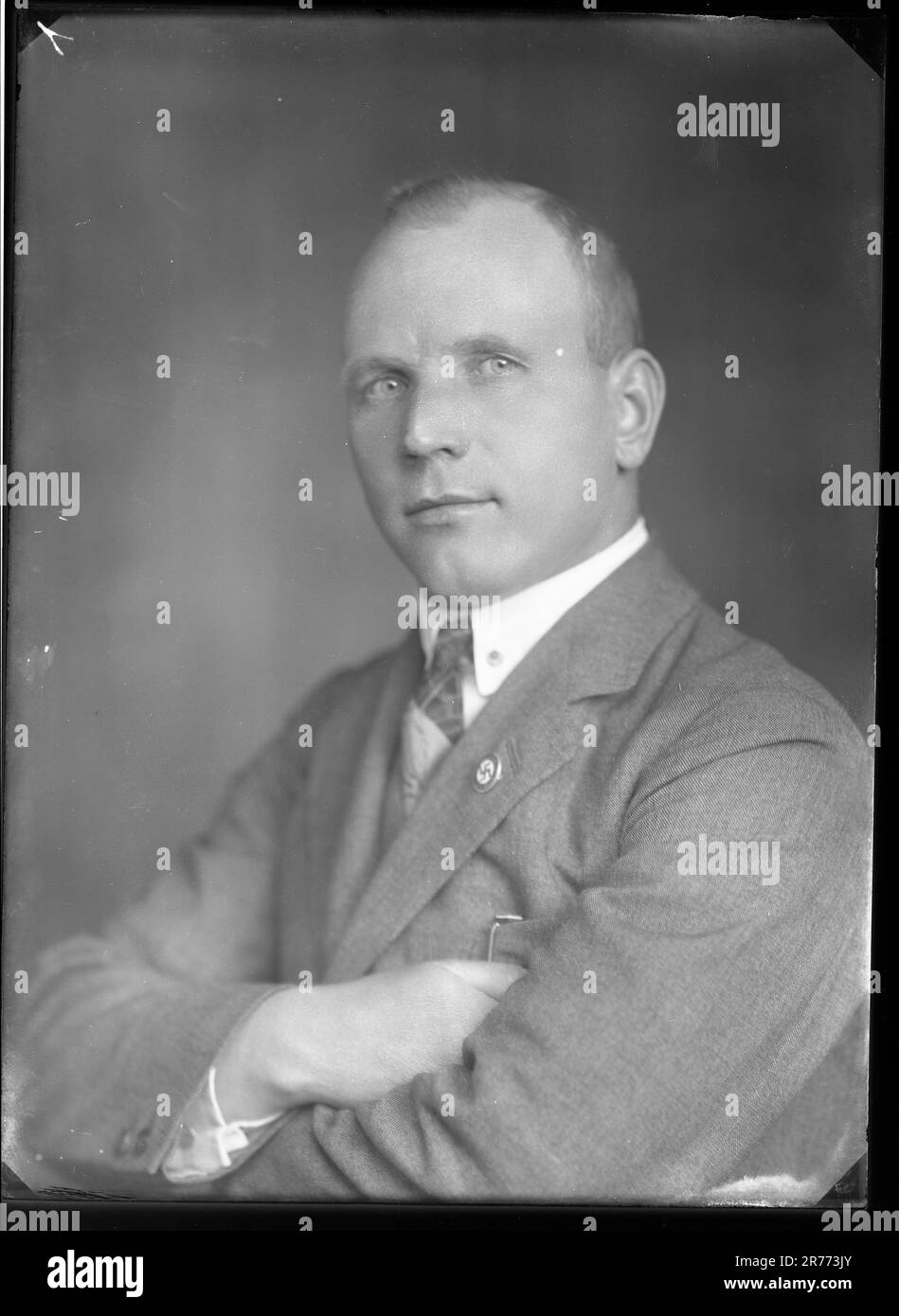 Portrait eines nicht identifizierten Mitglieds der NSDAP (National Socialist German Workers' Party) Stockfoto