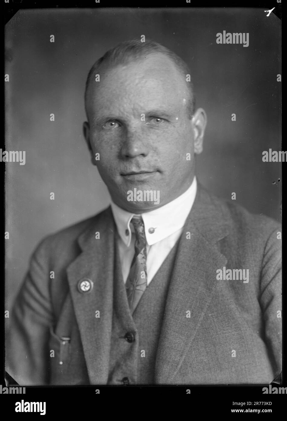 Portrait eines nicht identifizierten Mitglieds der NSDAP (National Socialist German Workers' Party) Stockfoto