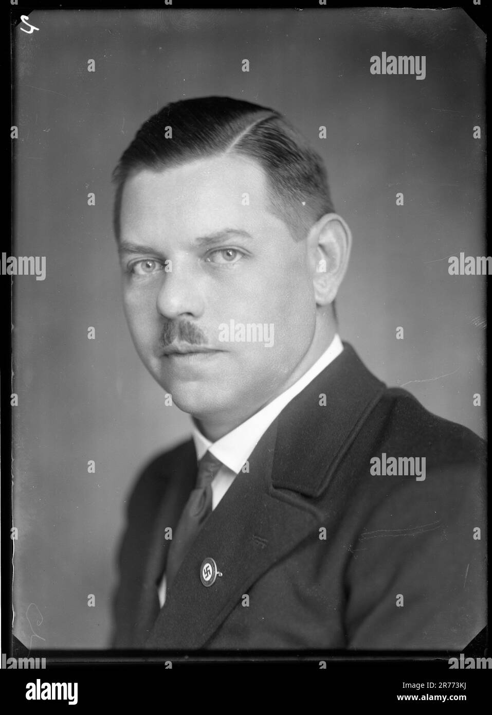 Portrait eines nicht identifizierten Mitglieds der NSDAP (National Socialist German Workers' Party) Stockfoto