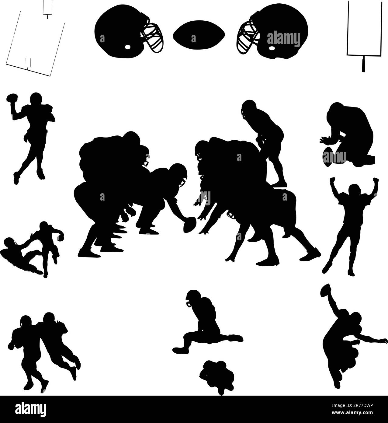 rugby-Kollektion - Vektor Stock Vektor