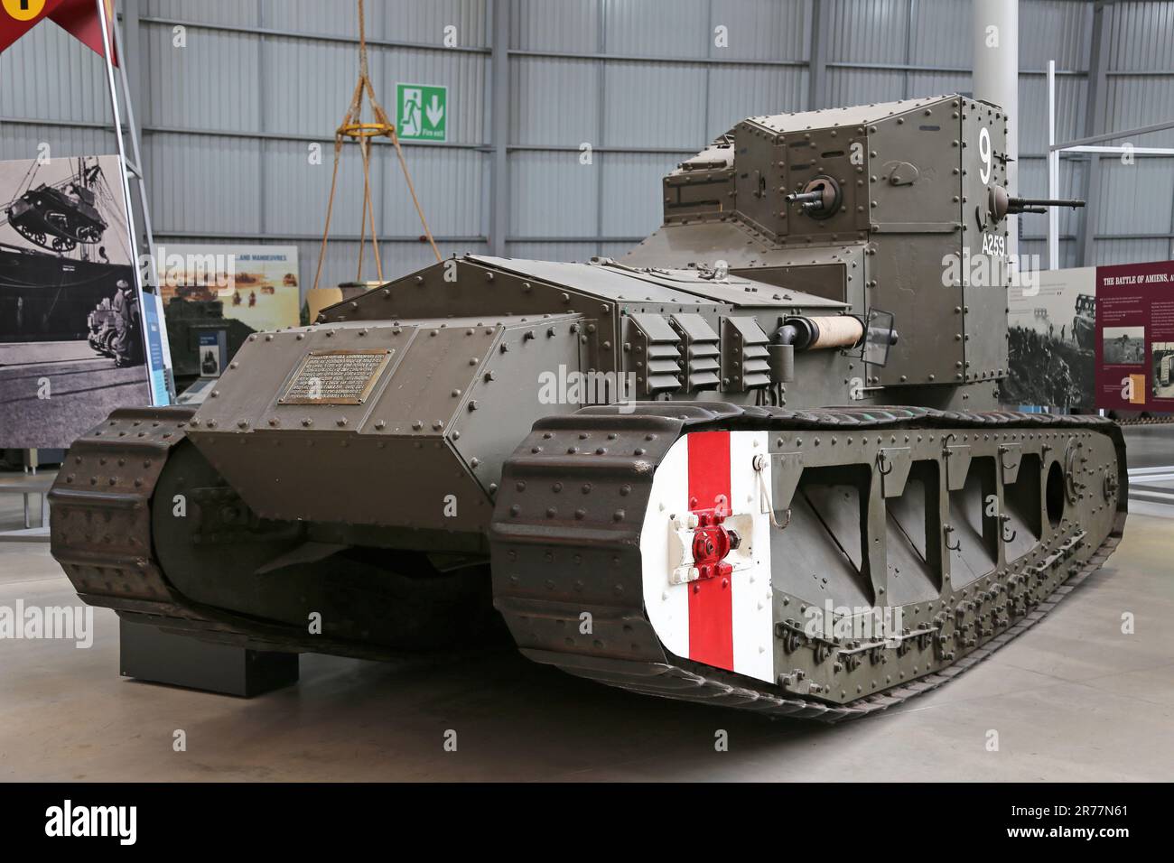 WW1 British Medium Mark A, The Tank Museum, Bovington Camp, Dorchester, Dorset, England, Großbritannien, Großbritannien, Großbritannien, Großbritannien, Europa Stockfoto