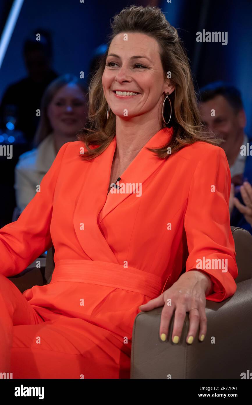Anja Reschke bei der Aufzeichnung der „NDR Talk Show“ im NDR Fernsehstudio Lokstedt. Hamburg, 09.06.2023 Stockfoto