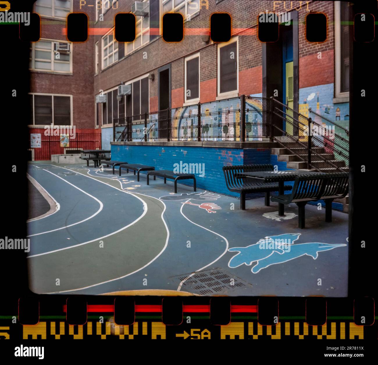 PS33 Spielplatz in Chelsea in New York im Mai 2023. (© Richard B. Levine) Stockfoto