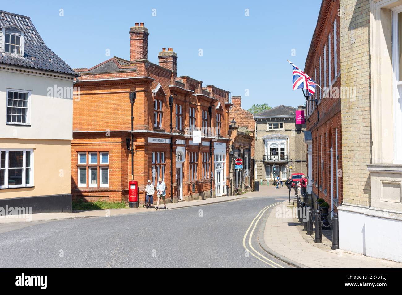 Durchgangsstraße, Halesworth, Suffolk, England, Vereinigtes Königreich Stockfoto
