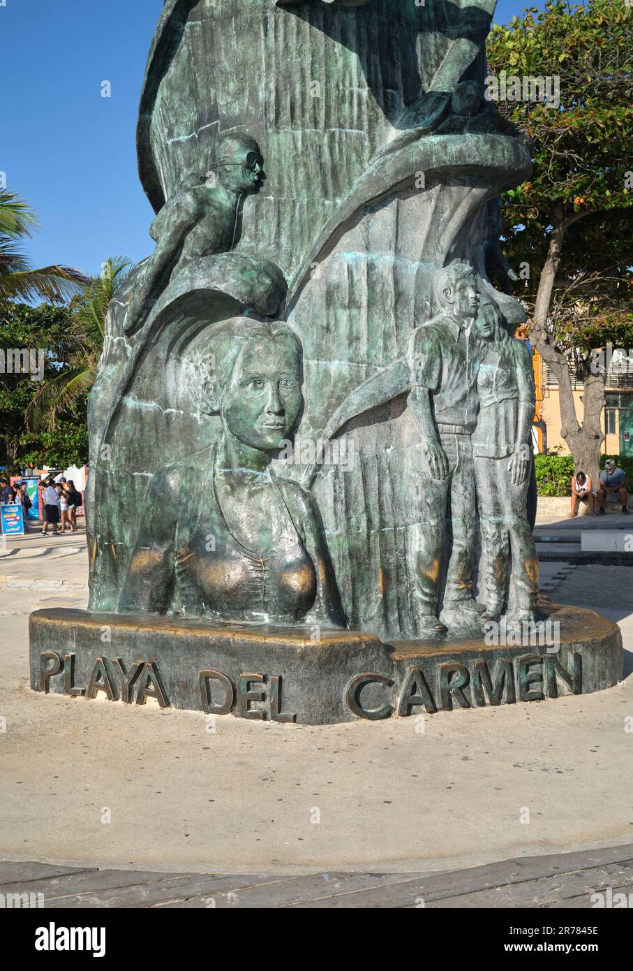 Playa Del Carmen Yucatan Mexiko Stockfoto