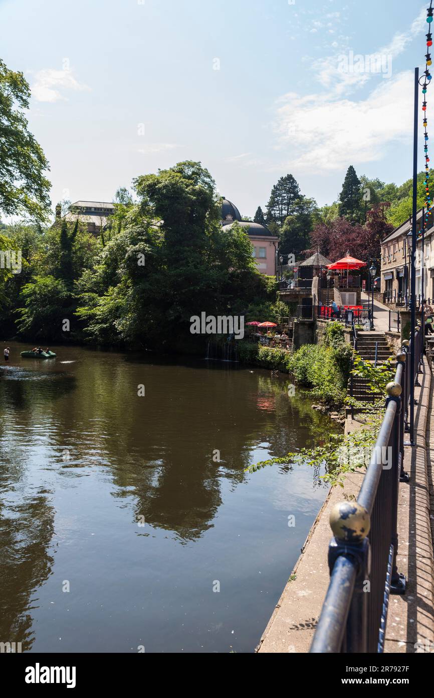 Malerischer Blick von Matlock Bath, Derbyshire, England, Großbritannien Stockfoto