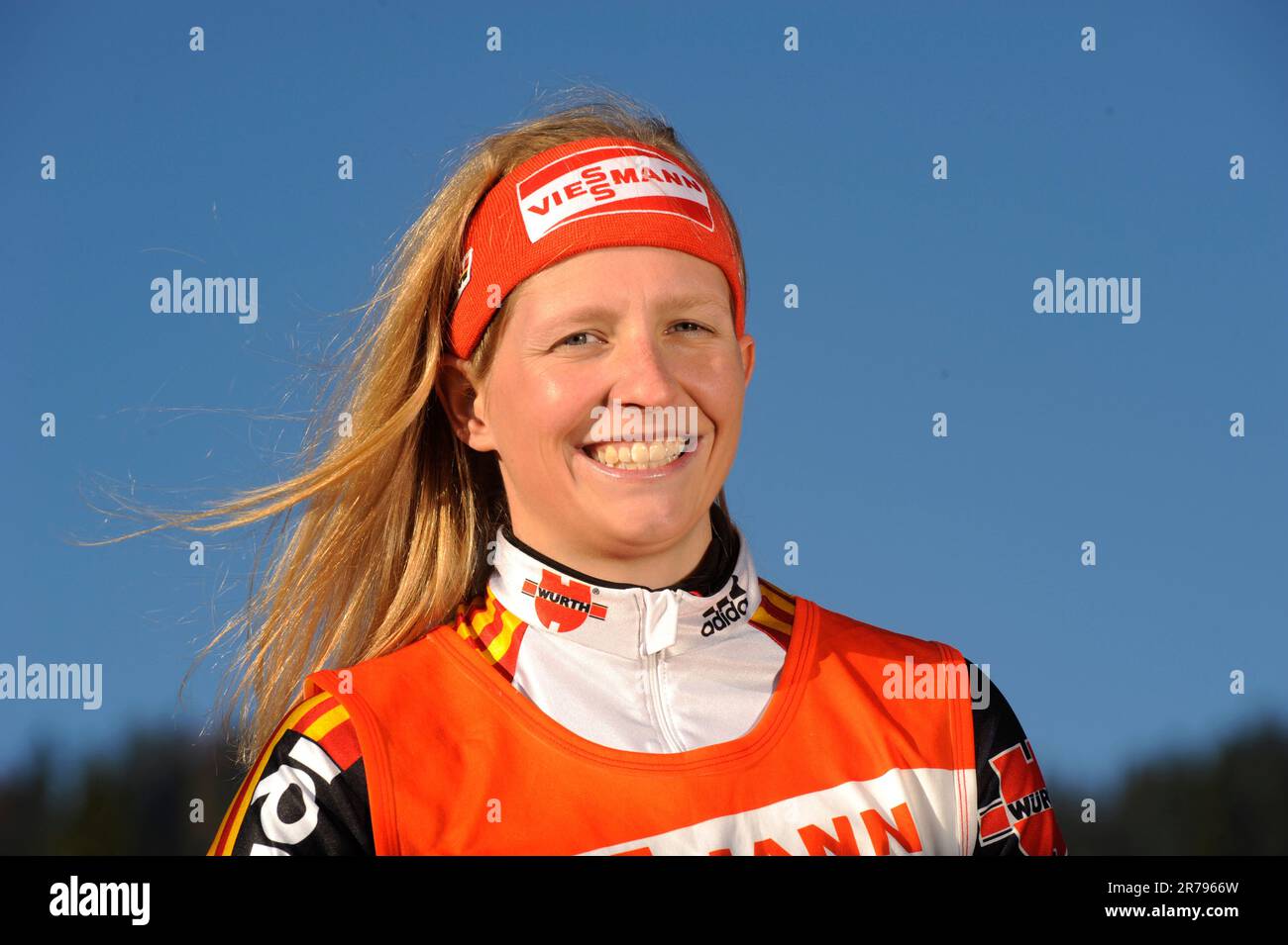 Franziska Hildebrand, Privataufnahmen Biathlon. Stockfoto