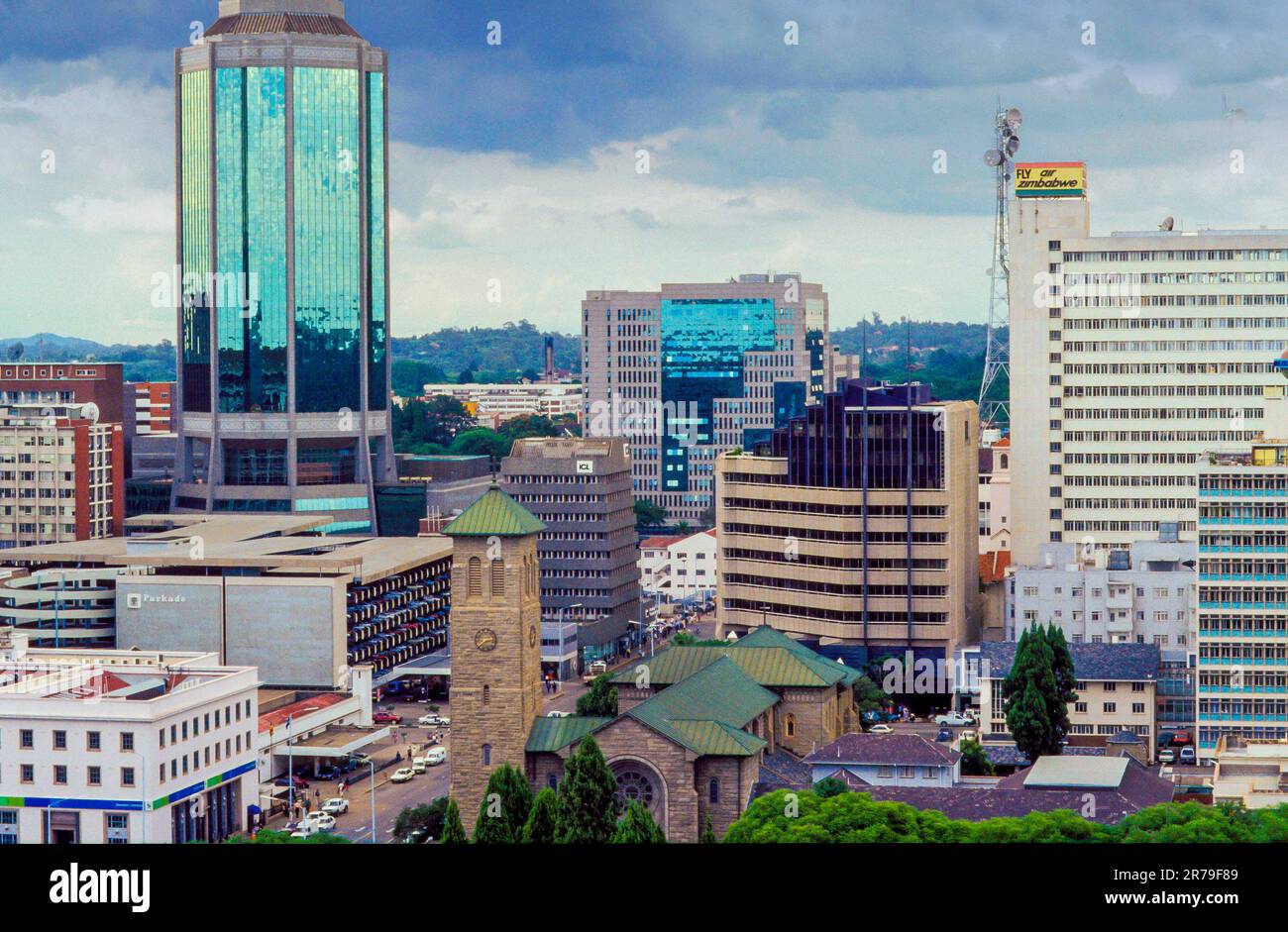 Simbabwe, Harare. Blick auf die Stadt. Stockfoto