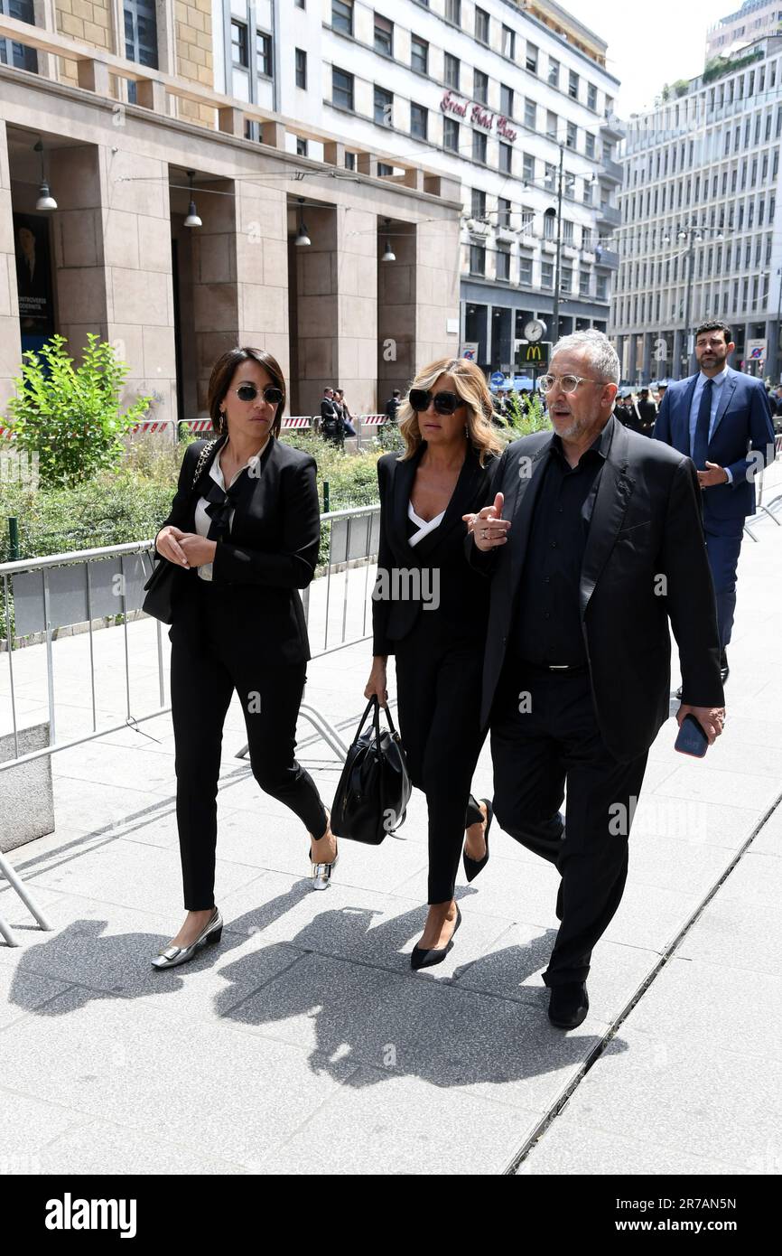Mailand, Italien. 14. Juni 2023. Mailand, staatliche Beerdigung von ...
