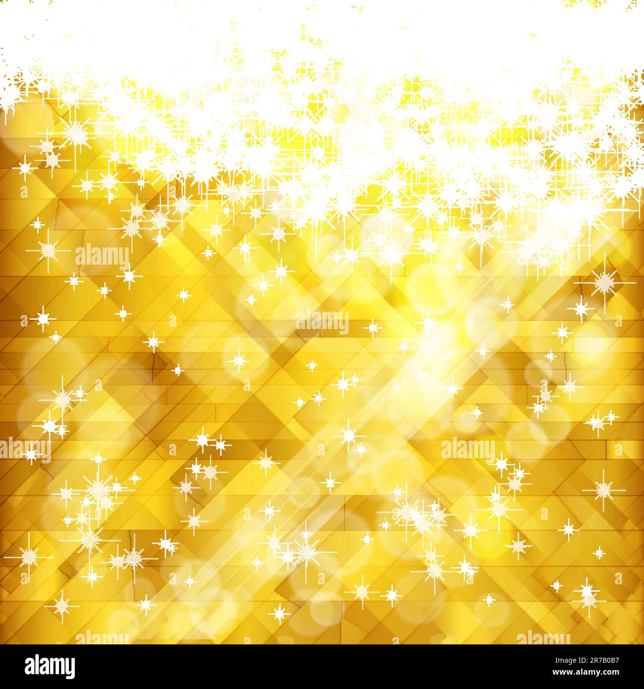 Sterne golden Hintergrund und Platz für Ihren Text, Vektor EPS 10. Stock Vektor
