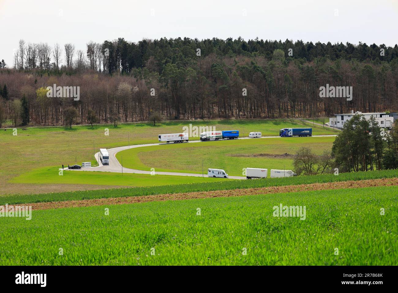 Neues Industriegebiet bei Flacht im Bezirk Böblingen Stockfoto