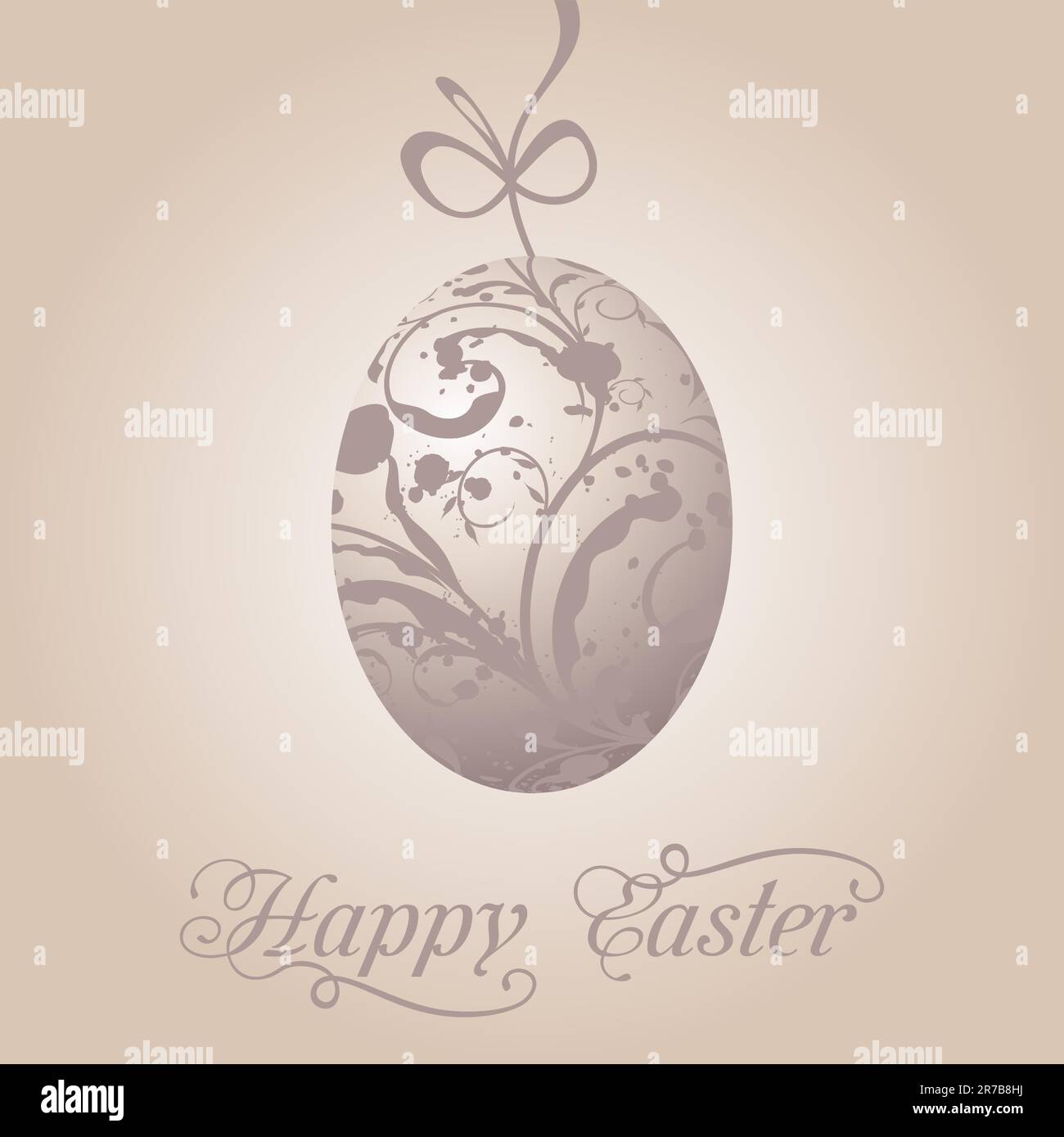 Abbildung Osterei paschal Grunge - Vektor Stock Vektor