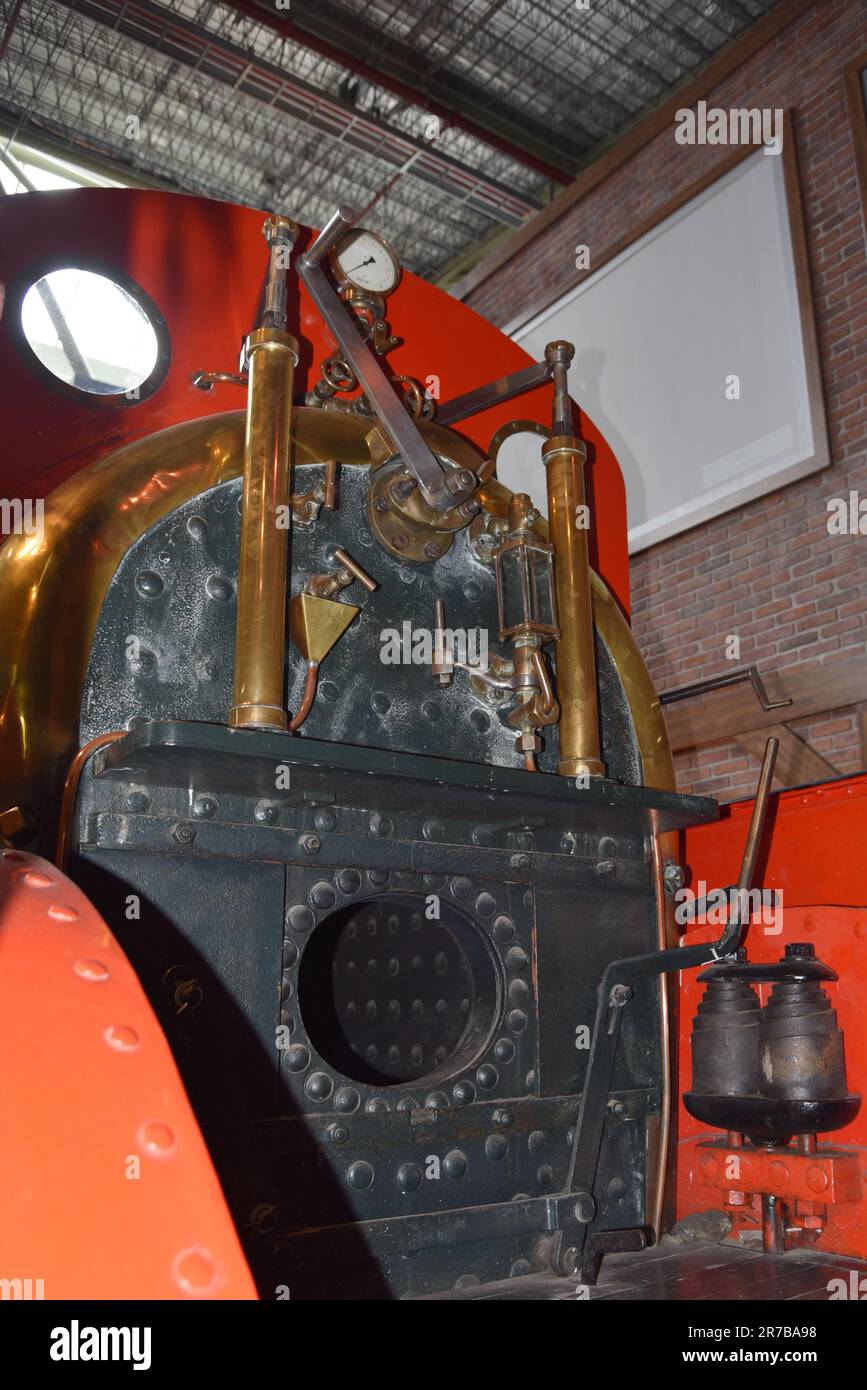 Utrecht, Niederlande. 8. Mai 2023. Alte Züge im Eisenbahnmuseum in Utrecht. Hochwertiges Foto Stockfoto