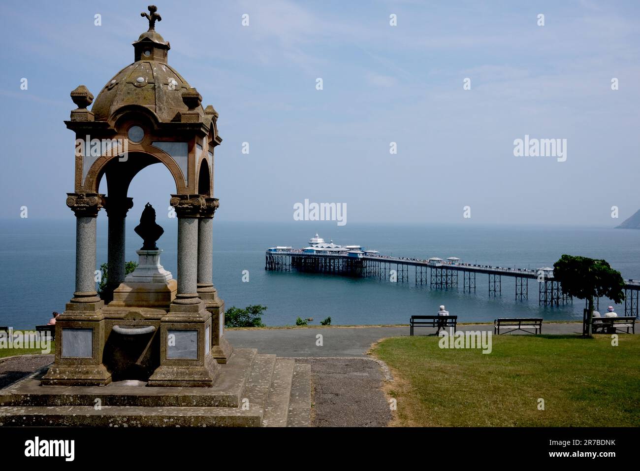 Llandudno Pier in Nordwales; Wales; Walisisch; Vereinigtes Königreich; Vereinigtes Königreich Stockfoto