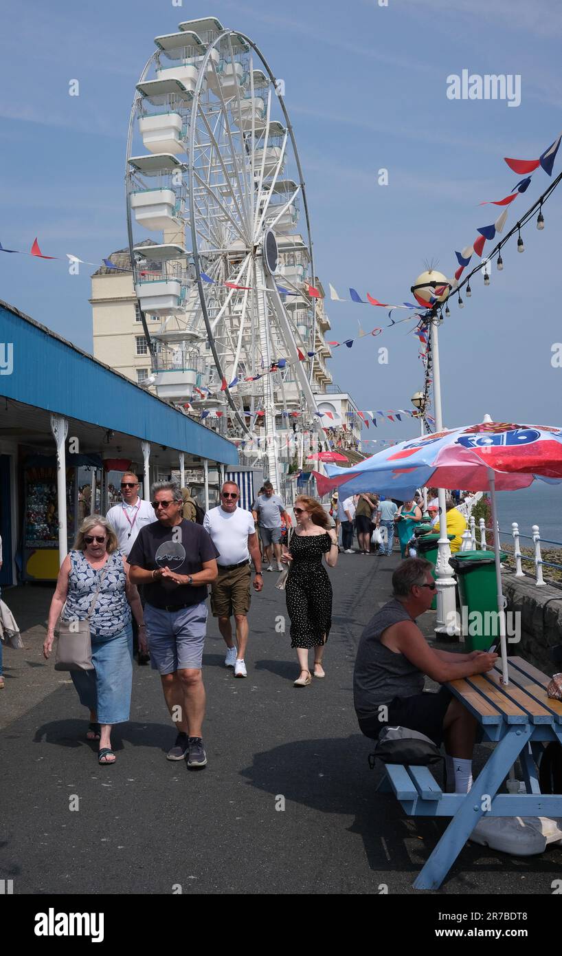 Llandudno Pier in Nordwales; Wales; Walisisch; Vereinigtes Königreich; Vereinigtes Königreich Stockfoto