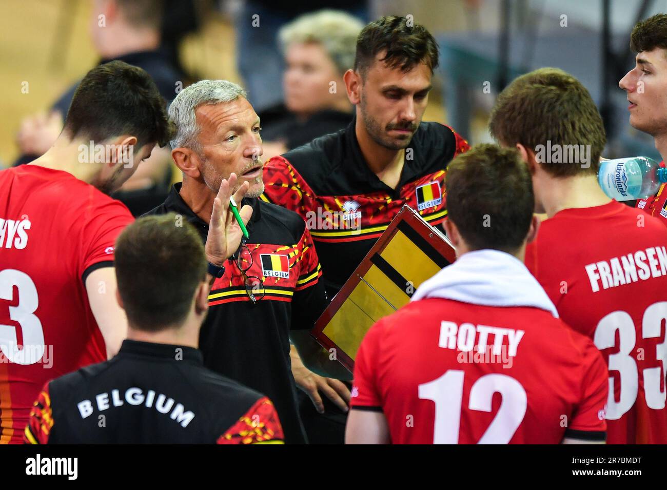 Lodz, Polen. 14. Juni 2023. Emanuele Zanini beim CEV-Volleyball-Spiel der europäischen Goldenen Liga 20023 zwischen der Ukraine und Belgien am 14. Juni 2023 in Lodz, Polen. (Foto: PressFocus/Sipa USA) Guthaben: SIPA USA/Alamy Live News Stockfoto