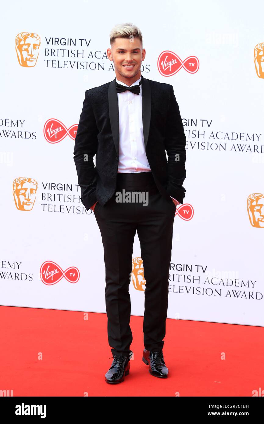 London, Großbritannien. 13. Mai 2018. Kieron Richardson nimmt an den Virgin TV British Academy Television Awards in der Royal Festival Hall in London, England, Teil. (Foto: Fred Duval/SOPA Images/Sipa USA) Guthaben: SIPA USA/Alamy Live News Stockfoto