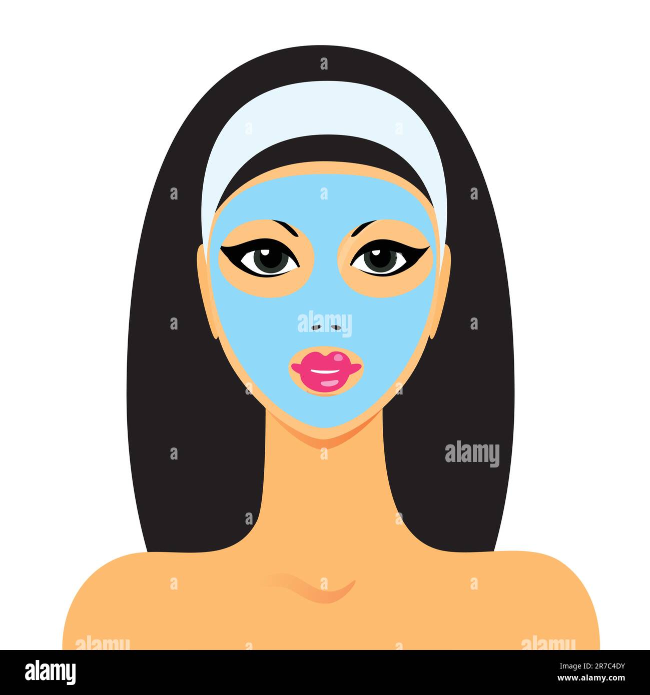 Schönheitssalon - Gesichtsmaske Stock Vektor