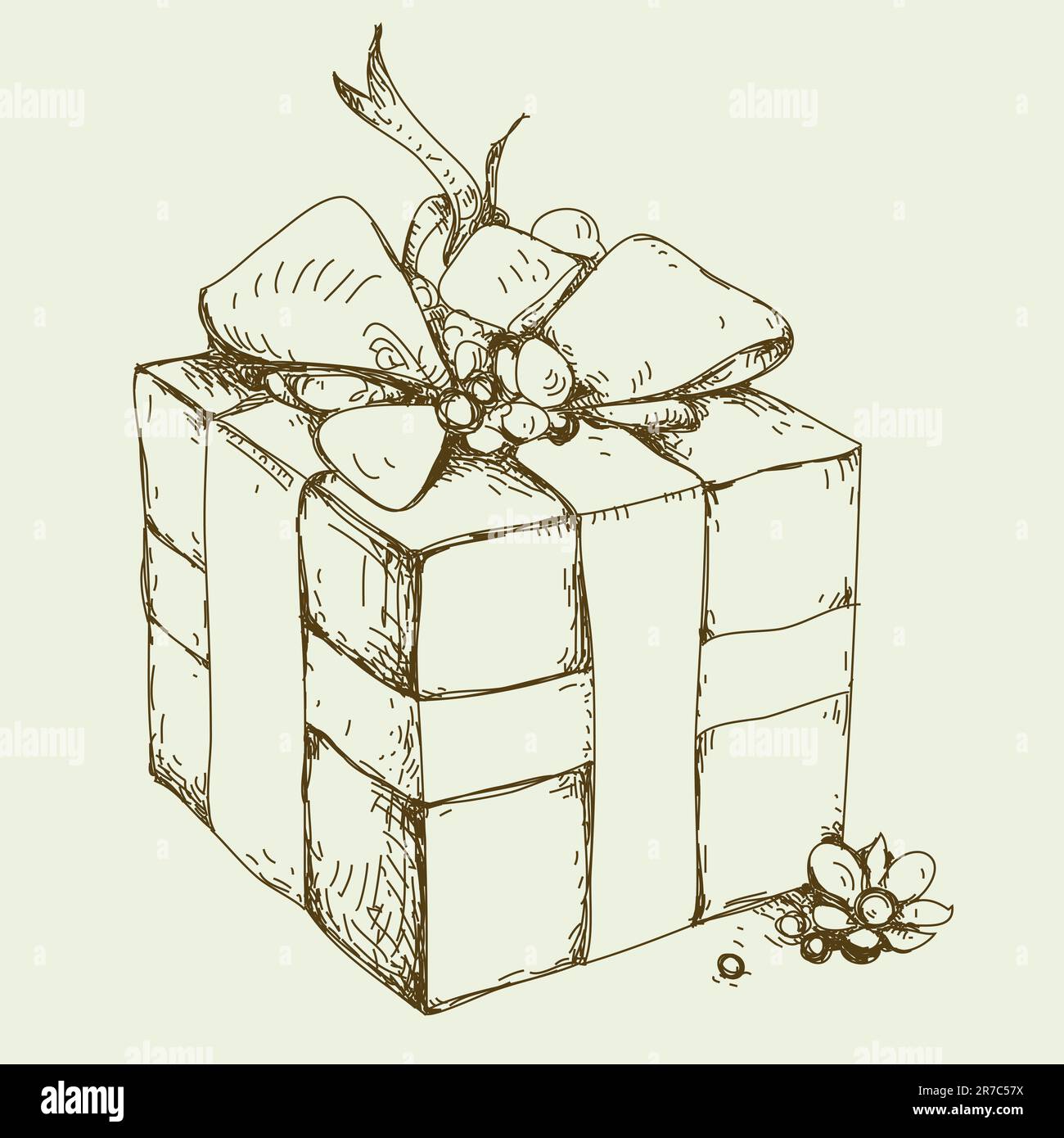 Bild des Geschenks, diese Illustration kann als Designerarbeit nützlich sein Stock Vektor