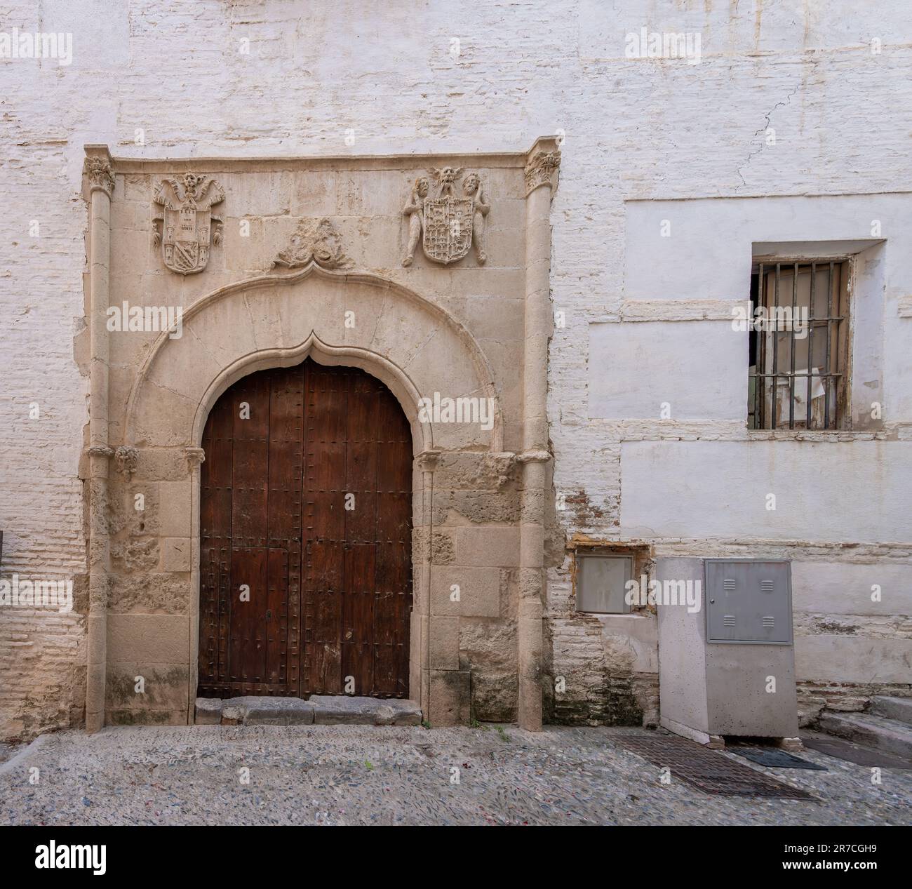 Don Hernando de Zafra Haus - Granada, Andalusien, Spanien Stockfoto