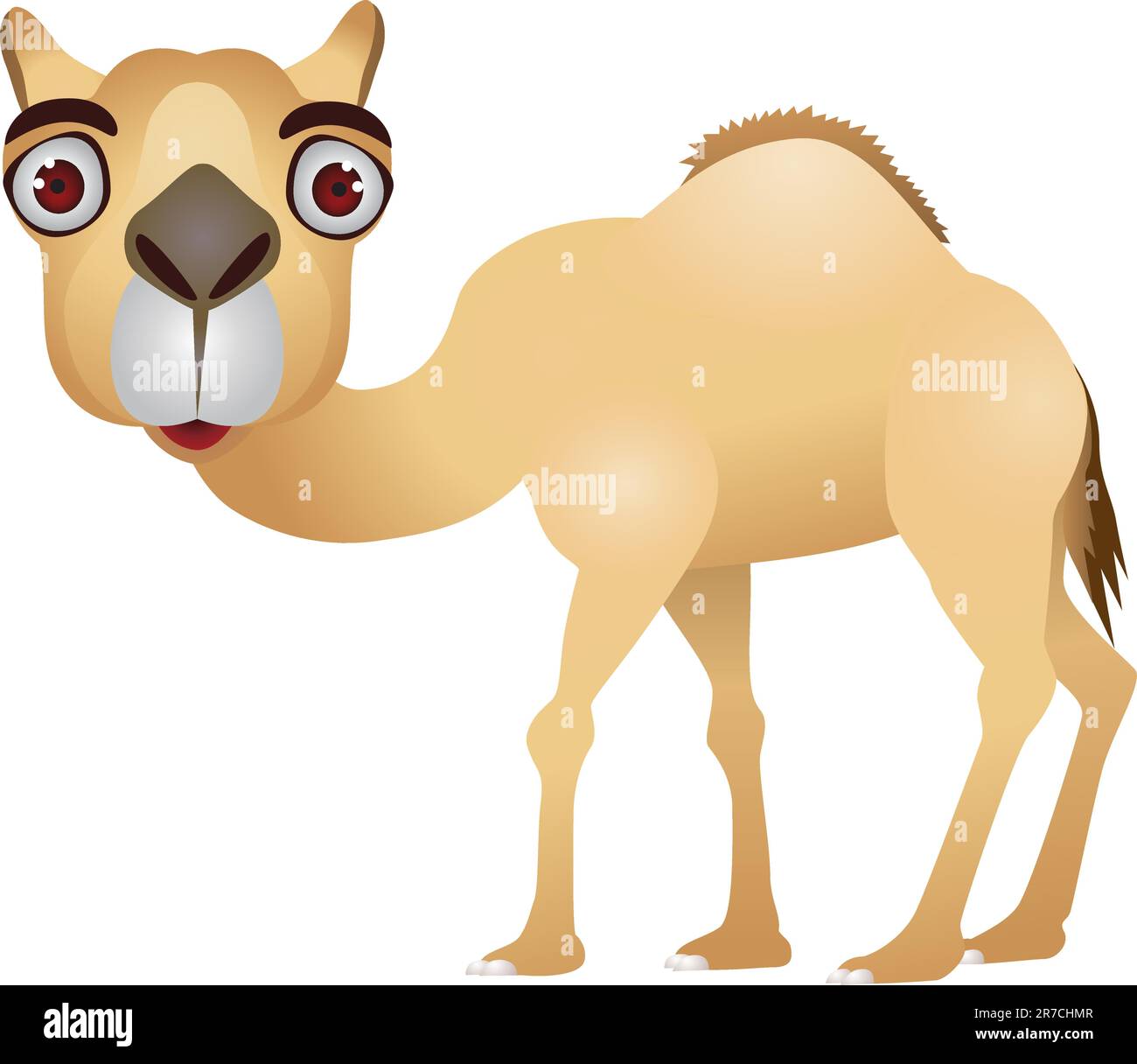 Kamel Cartoon Stock Vektor