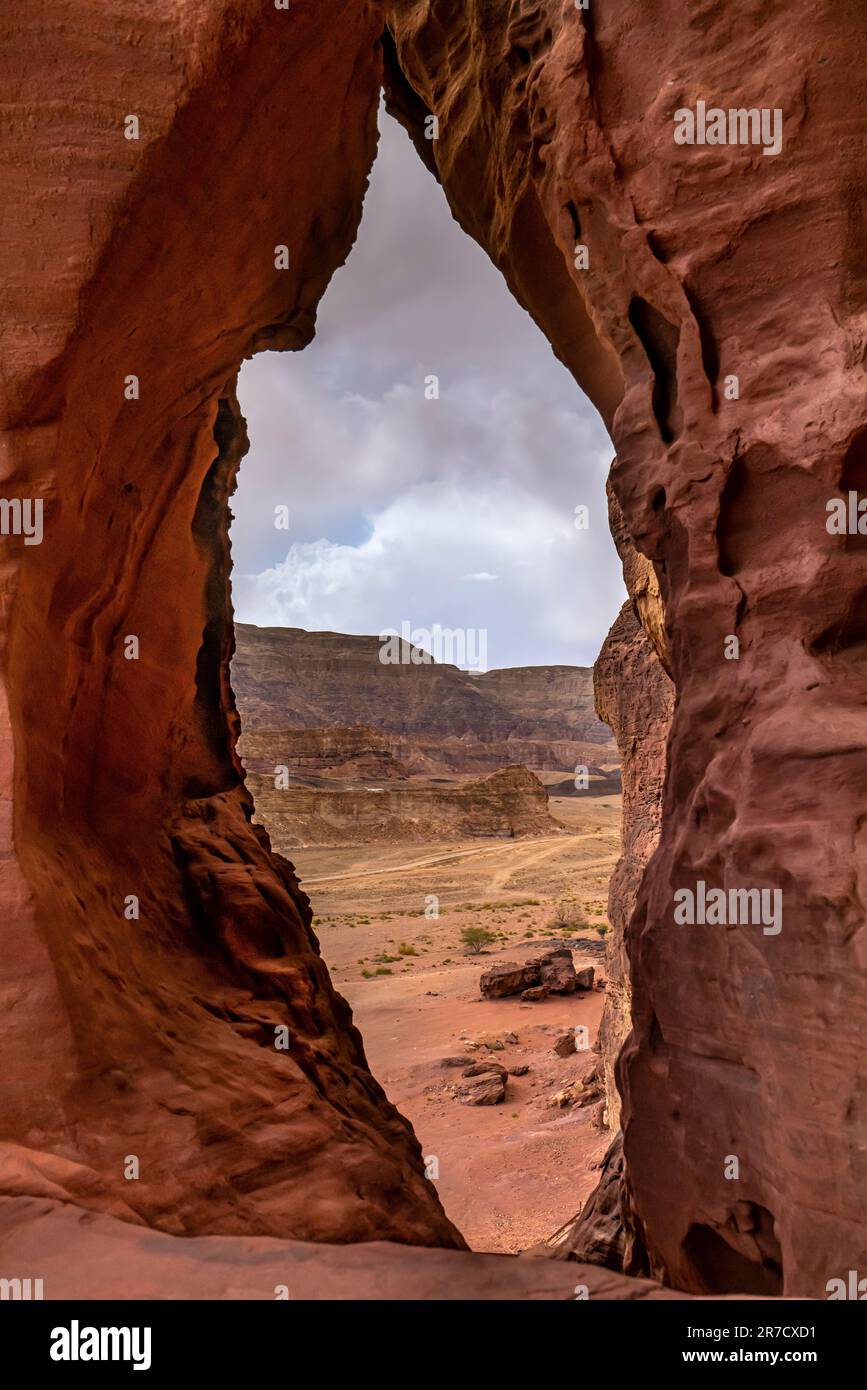 SALOMONS SÄULEN TIMNA PARK TIMNA NEGEV ISRAEL Stockfoto