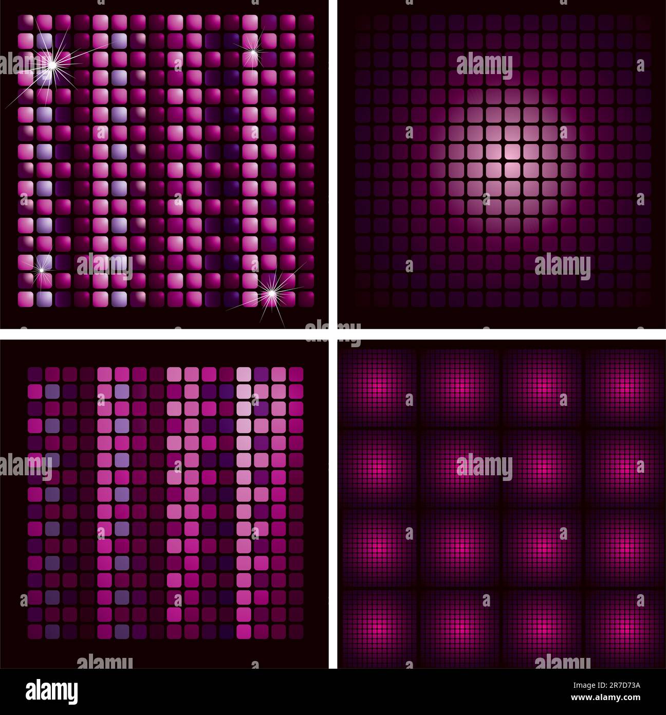 Hintergrund mit glänzendem Disco-Ball-Muster Stock Vektor