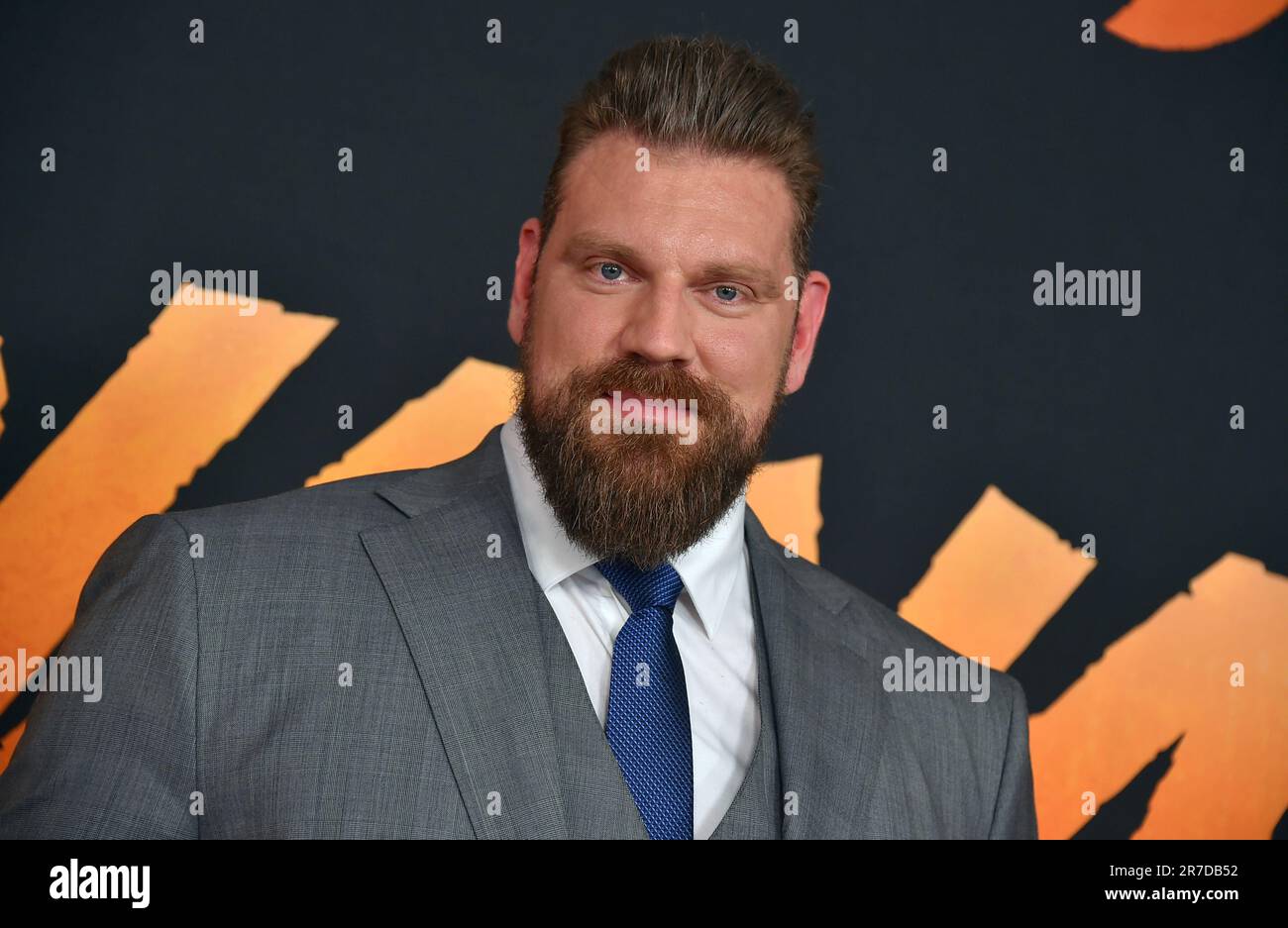 Olivier Richters arrives at the premiere of "Indiana Jones and the Dial