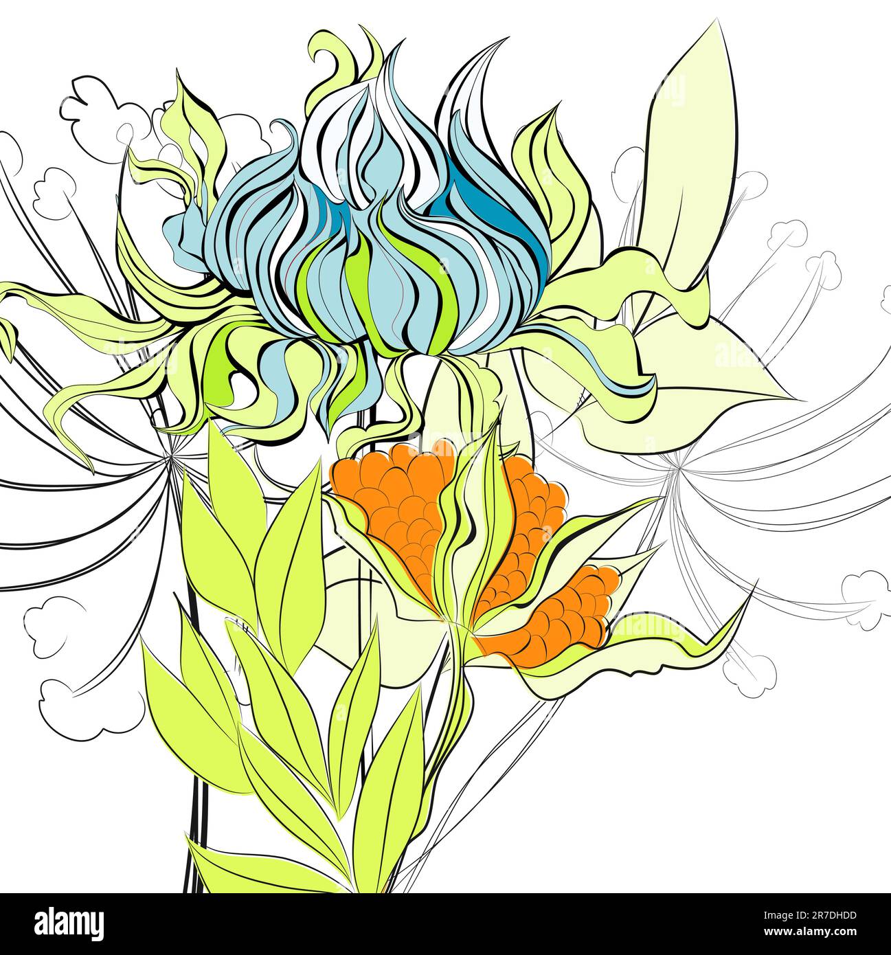 Blumenkarte Stock Vektor